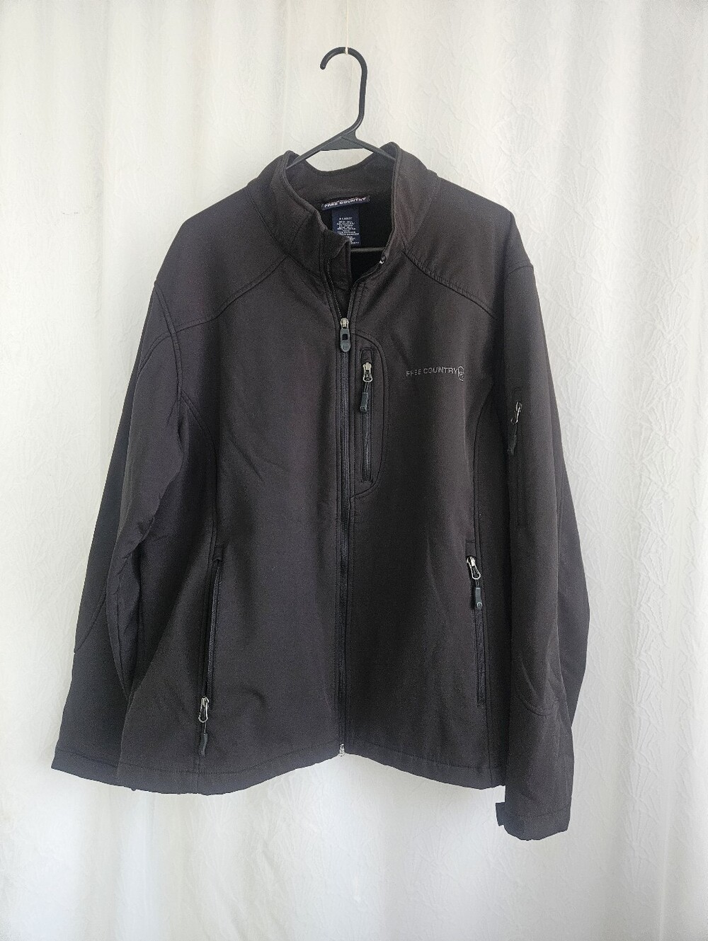 Free Country Men's Black Softshell Performance Jacket Size XL